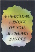 12 Love Note Any Occasion Greeting Cards 1113C My Heart Smiles Friendship Saying - $18.00
