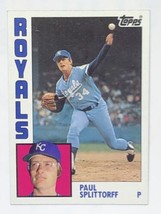 Paul Splittorff 1984 Topps #52 Kansas City Royals MLB Baseball Card - £0.78 GBP