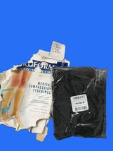 Truform Medical Stockings Unisex Medium Black High Knee Moderate 15-20 m... - $13.00