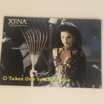 Xena Warrior Princess Trading Card Lucy Lawless Vintage #20 Takes One To Know On - £1.55 GBP