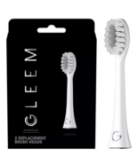 GLEEM Toothbrush Replacement Brush Heads Refill, White, 2 count - $279.13 MXN