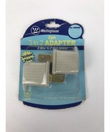 WESTINGHOUSE 3 TO 2 ADAPTER 3-WIRE TO 2-WIRE ADAPTER 2 IN PACK - 3 PRONG... - $6.89 CAD