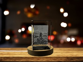 LED Base included | Wanderer above the Sea of Fog 3D Engraved Crystal Keepsake - £31.96 GBP+