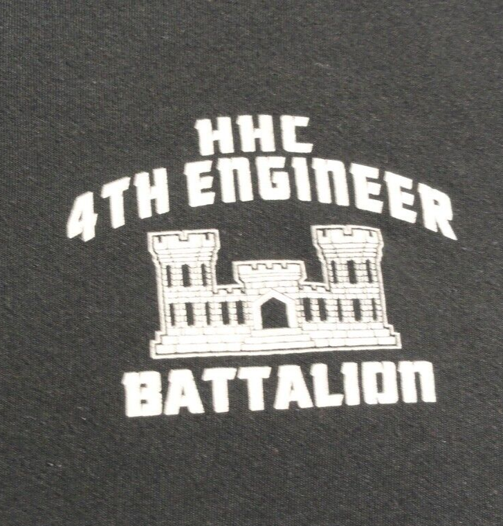 DISCONTINUED HHC 4TH COMBAT ENGINEER BATTALION UNIT SHIRT LARGE - $29.06