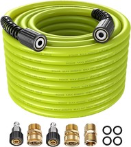 50Ft Pressure Washer Hose - 4000 Psi High Pressure Replacement Hose With... - £26.07 GBP