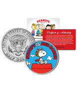 Peanuts SNOOPY vs. RED BARON JFK Half Dollar US Colorized Coin *Licensed* - £6.76 GBP