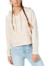 Gypsies and Moondust Juniors Pearl-Embellished Hooded Sweatshirt, Size Small - £17.28 GBP
