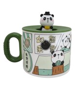 Whimsical Kung Fu Panda Bear Diary Cartoon Ceramic Mug With Silicone Lid - €15,43 EUR