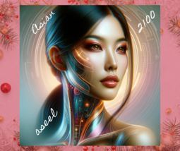 AI Original Art – „Asiatische Frau“ – Exklusives digitales... - £1.70 GBP