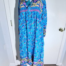 Boho Floral Maxi Dress by R. Vivimos – Size L (12/14) - $451.20 MXN