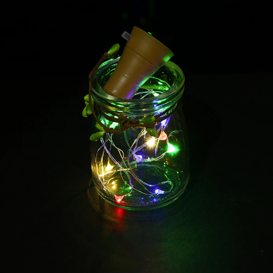 10pcs 2M 20LED Solar Wine Bottle Fairy Gar Lights Christmas Decor Cork Light Out - £196.50 GBP