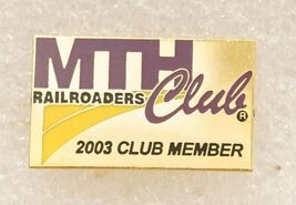 Vintage Costume Jewelry Membership Lapel Pin MTH Railroaders Club 2003 M... - $9.89