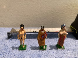 3 Vintage Female Metal Figures 2 are Topless You Get All 3 Pieces Shown - £51.95 GBP