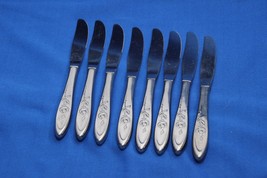 Oneida My Rose Butter Knives 8.5&quot; Set of 8  - £23.11 GBP