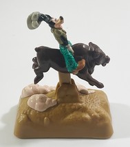 Vintage 1995 Burger King Toy - A Goofy Movie - Goofy Riding Bull Wind Up... - $2.96
