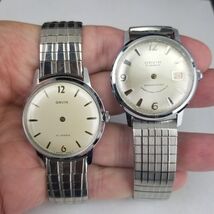 vintage mens watch lot x2 Orvin 17j 17 jewel manual hand wind PARTS REPAIR - $79.99
