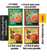 BABA&#39;s Meat &amp; Fish Curry Powder 250gm x 8 packs Malaysia popular curry p... - £101.16 GBP