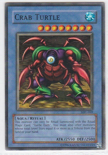 M) Yugioh - Konami - Yu-Gi-Uh! - Crab Turtle - MRL-069 - Trading Card - $1.97