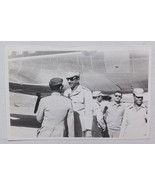 Egypt Vintage Photo Military Colonel And officers inspecting a new warplane - £8.39 GBP