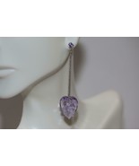 Authentic SWAROVSKI Nectar Violet Pierced Crystal Drop Earrings 1076319 ... - £69.87 GBP