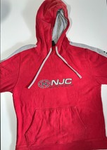 Nautica Pullover Hoodie Men&#39;s L Red Drawstring Long Sleeve Regular Fit Cotton - £26.03 GBP