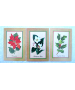 Lot of 22 Current Botanical Christmas Cards Vintage 1989 Holly Poinsetti... - $21.84