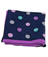 Just One You by Carters Blanket Knit Blue Purple Polka Dot Knit Cotton 3... - $484.98 MXN