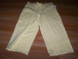 Girls Size 5 The Children's Place Solid Yellow Capri Cropped Lounge Pants New - $14.00