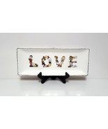 NEW RARE Pottery Barn Peanuts Love Cookie Platter 12.75&quot; wide x 5&quot; d x 1... - £23.58 GBP