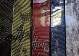 6&quot;x12&quot;x3/32&quot; Camouflage Carbon Fiber Fiberglass Sheet Panel - Glossy One... - $17.28+