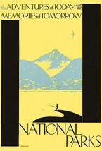 Adventures Today Are Memories Tomorrow - National Parks - 1930&#39;s - Trave... - £26.31 GBP