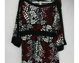 Merona Women&#39;s Black Blouse With Floral Design Size XXL - $278.00 MXN