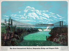 6213.The great International Railway suspension bridge 18x24 Poster.Wall Art Dec - £22.01 GBP