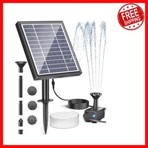 Elegant Solar Bird Bath Fountain Kit with Durable Water Pump &amp; Spray Heads - $35.63