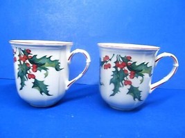 Villeroy &amp; Boch Holly Berries Coffee Mugs Bundle of 2 - $49.00