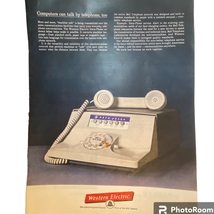 Color Western Electric Print Ad Parker Pens May 11 1962 Frame Ready - $8.87