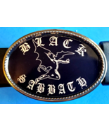 BLACK SABBATH Rock Logo Epoxy PHOTO MUSIC BELT BUCKLE -NEW! - $17.77