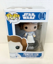 Funko-Pop! #04 Star Wars Princess Leia Vinyl Bobble-Head 4&quot; vaulted blue box - £18.37 GBP