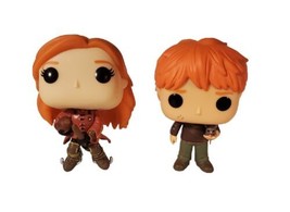 Funko Pop! Harry Potter – Ron Weasley #44 &amp; Ginny Weasley #53 VAULTED LO... - £15.28 GBP