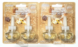 2 Packs Of 2 Glade Marshmallow Irish Cream Plugins Scented Oil refills - $31.99