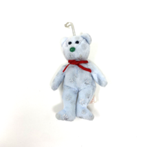 TY Jingle Beanie Baby Flaky Bear VNT Handmade Christmas Ornament 5&quot; Toy Clean - £7.20 GBP
