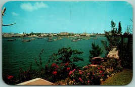 Yacht Race Hamilton Harbor Newport Rhode Island RI 1958  Chrome Postcard I1 - £3.12 GBP