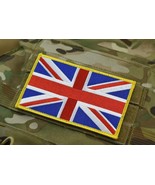 Large UK Flag Embroidered Patch 5&quot; x 3&quot; SAS SBS SRR SFSG USKSF Yellow Bo... - $18.59 CAD