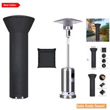 Elegant Black Patio Heater Cover - Wind, Dust &amp; Snow Protection - 89" H ... - $38.56