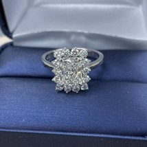 Igi 2.67 Cts Radiant Brillant Coupe E-VVS2 Labo Grown Bague Diamant 14k or Jaune - £1,040.13 GBP