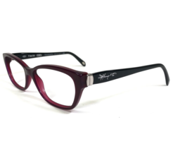 Tiffany &amp; Co. Eyeglasses Frames TF 2114 8173 Shiny Black Burgundy Red 55... - $121.33
