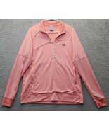 Nike Activewear Jacket Womens XL Pink Stretch Pocket Ribbed Cuff &amp; Hem 1... - £22.02 GBP