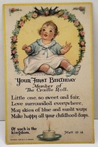 Your First Birthday, The Cradle Roll, Of Such Kingdom K.R. Wireman Postcard D3 - $5.95