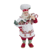 Santa FA0128 Gingerbread Chef 10.5&quot; H Kurt Adler - £62.32 GBP