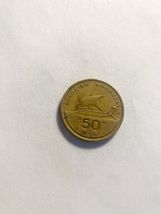 1988 Greece 50 Drachmai Coin Ancient Trireme Ship Homer Collectible - $2.95 CAD